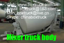 Mixer truck body